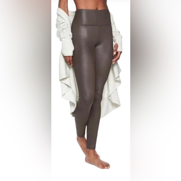 Athleta Pants & Jumpsuits Athleta Brown Shiny Metallic Full Length